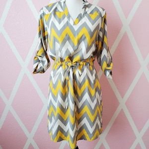 TACERA CHEVRON DRESS